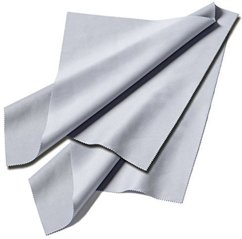 FEFI Gamuza de Limpieza Profesional Grande XXL de 35 x 35 cm (2 Unidades) – Microfibra en Calidad óptica – Lavable – también para Todas Las Pantallas – sin Publicidad