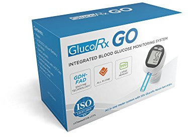 GlucoRx Go Blood Glucose Meter with 50 Free Test Strips
