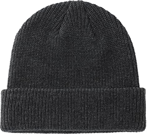 Connectyle Classic Men's Warm Winter Hats Acrylic Knit Cuff Beanie Cap Daily Beanie Hat (Charcoal) ,Medium