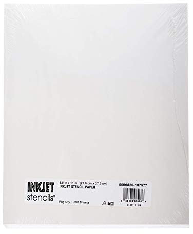 Schablone Transparentpapier - Tattoo Schablone Pergamentpapier, 500 Blatt/Ries 8.5 X 11 weiß