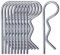 SKIR'CO (10 pièces) Goupilles Ressort Acier Zingué 2 mm, Clips R, Goupille Ressort R
