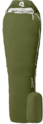 Retrospec Dream 30 Mummy Sleeping Bag - Insulated, Water-Resistant, Adjustable for Cold Weather Camping