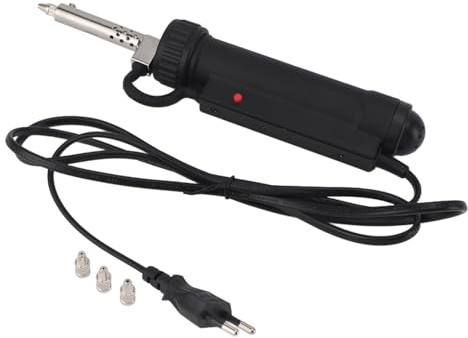 Ventosa per Dissaldatore Elettrico da 30 W, Pompa Dissaldante per Pistola Dissaldante Portatile con 3 Punte di Aspirazione per Saldatura Strumento di Rimozione Saldatura (Spina