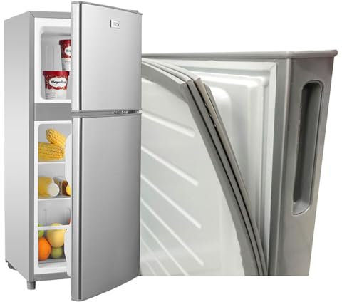 NBEST Dichtung für Kühlschrank - Kühlschrank Türdichtung Gummi & Magnet/Dichtungsgummi für Kühlschrank, Kühlschranktür, Verschiedene Größen,Grau