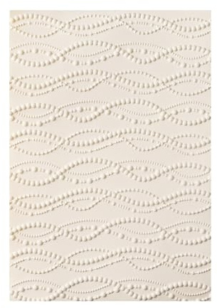 BAOFALI 3D Embossing Folder for Card Making,Abstract Art Geometric Wave Shaped Line Plastic Texture Fades Embossing Folder Template for Scrapbooking Cardstock Album DIY Decoration Paper Crafting