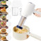 Elektrische Nudelmaschine, 6 Pressformen Nudelmaschine Elektrische, Elektrische Nudel Presse 2000mAh, Automatische Handheld Pasta Maker, Tragbare Kabellose Automatische Nudelmaschine aus Edelstahl