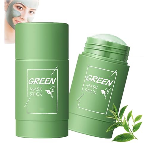 Green Tea Cleansing Mask Stick - Deep Cleansing Mud, Blackhead, Oil Control - Improves Skin for All Skin Types - Women and Men(1pcs)