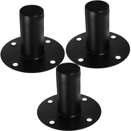 HOMSFOU Bandeja para Altavoz De Aleación De Aluminio De 3 Piezas, Base De Soporte Duradera para Escenario Y Estudio, Fácil De Instalar Y Reemplazar, Diseño Antivibración para Un Sonido