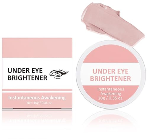 Under Eye Brightener Concealer & Colour Corrector, Peach Colour Corrector for Dark Circles, Under Eye Concealer for Mature Skin, Hydrating Formula with Hyaluronic Acid for Flawless Finish