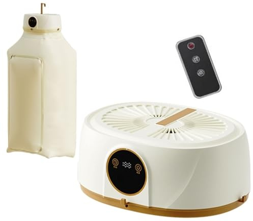 HUFENYU Planchadora Automática con Función De Vapor, Secadora De Ropa Portátil Y Vaporizador De Prendas con Control Remoto Inalámbrico For Viajes En Casa