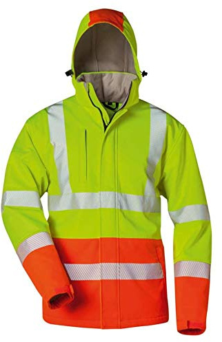 SAFESTYLE Wattierte Warnschutz-Softshelljacke (S)