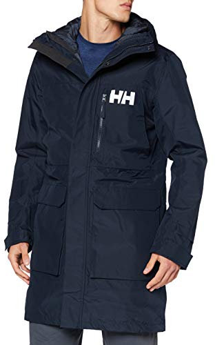 Helly Hansen Hombres Abrigo de aparejo, Azul Marino, M