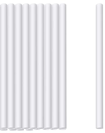 Karjiaja 16 PCS White Cake Dowel Rods Easy Cut Plastic Cake Stand Sticks Cake Support Dowels Cake Support Rods Cake Dowel Straws Cake Stacking Dowels Cake Rods For Tiered Cake Stacking