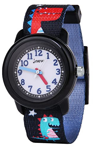 Vicloon Lern Armbanduhr für Kinder, Jungen und Mädchen, Analog Quarz Uhr, Polyesterband, Wasserdicht 3 ATM, Gut Lesbar, Geschenk