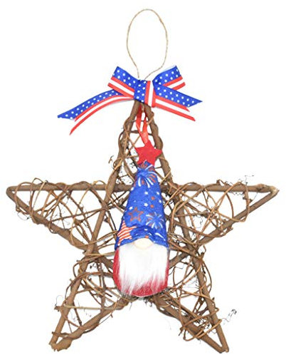 X-Institute Corona di peluche a forma di stella, decorazione per porta d'ingresso