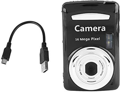 HD Mini Digital Camera Video Camera Mini Compact Camera for Kids Teenagers Beginners Adults 5MP 720P 30FPS 4X Zoom HD Digital Video Camera 9.5 X 5.5 X 2.5cm (Black)