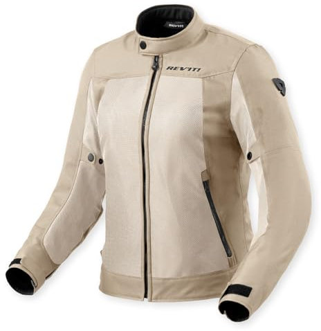 REV'IT! Eclipse 2 - Chaqueta de motocicleta de malla para mujer (Sand - 46