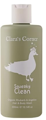 Clara's Corner Baby/Child Wash | Organic Baby Shampoo & Body Wash | Gentle, Non-Toxic, Hydrating Formula for Sensitive Skin | Chamomile Formula - 300ml