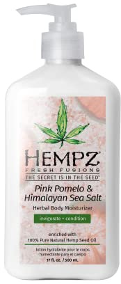 Hempz Fresh Fusions Pink Pomelo and Himalayan Sea Salt Herbal Body Moisturizer For Unisex 17 oz Moisturizer