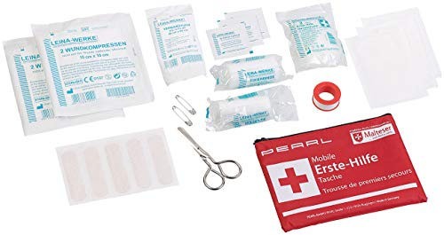 PEARL Erste Hilfe Set: Mobile Erste-Hilfe-Tasche, wasserabweisend, 24-teilig (Notfall-Kit, Kit, Wasserdichte Taschen)