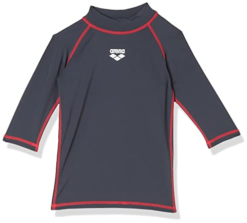 ARENA Mädchen Sonnenschutz Shirt Rash Uv, ash Grey, 140