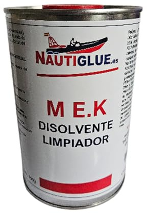 NAUTIGLUE MEK Disolvente Limpiador para Tejido y Parches de PVC de neumáticas y semirrigidas (1Litro)