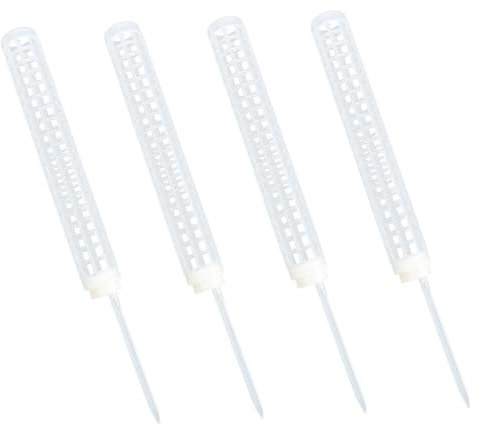 Mipcase 2 Ensembles Colonne De Sphaigne Piquets De Support pour Plantes Pinces pour Plantes De Jardin Colonne Grimpante Végétale Poteau De Sphaigne Poteaux Usine Pois Blanche 4 Pièces * 2