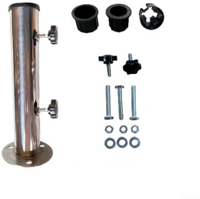 Base de sombrilla con perilla ajustable para un apoyo seguro y estable en entornos al aire libre