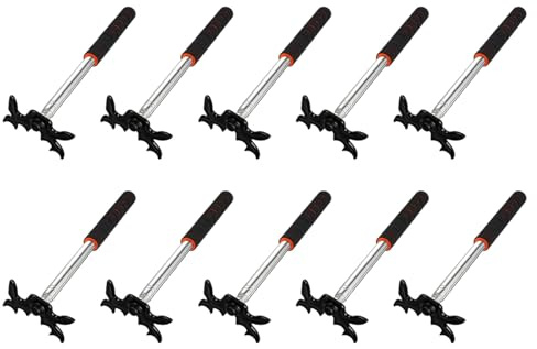 Uikdjgu 10X Puente Retráctil para Tacos de Billar con Cabezal de Puente, Accesorio de Taco de Billar para Mesa de Billar, Cabeza de Puente, Negro