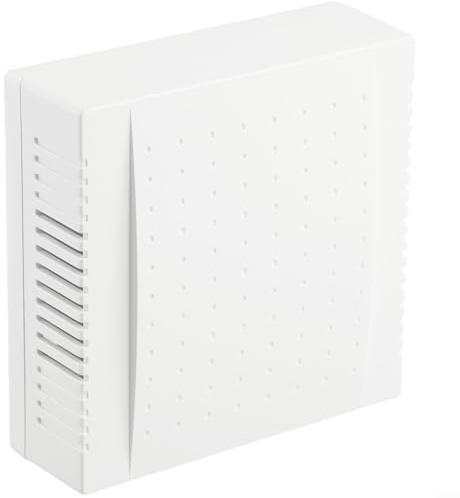 CNANRNANC 220V Wired Hotel Campanello Pannello Din Don Suono Bianco Grado Industriale PC ABS 108x108x36mm