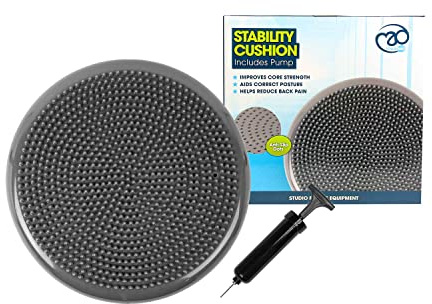 Fitness Mad Stability Cushion | Wobble Cushion |Balance Cushion | Improve Posture and Balance, 35cm / 14in | Physical Therapy Relief for Back Pain and Strengthens Core