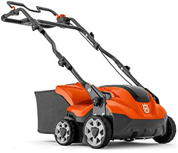 Scarificateur sans Fil Husqvarna S138i, 36 V, Largeur 37,5 cm, Profondeur réglable, poignée Pliable, 2 Batteries, Mode Save™. Batterie et Chargeur Inclus.