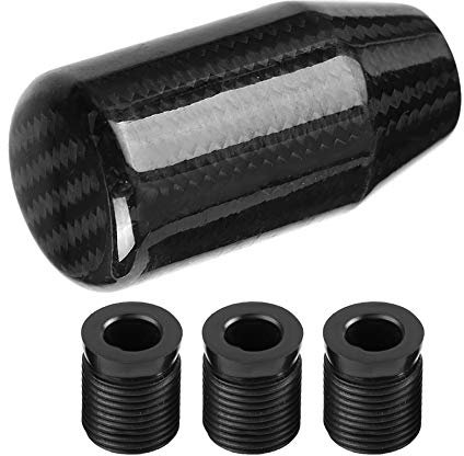 Headerbs Pomello del Cambio, Testa del Cavalletto in Fibra di Carbonio Modificata per Auto Manopola della Leva del Cambio Manuale Testa Dell'onda Pomello del Cambio