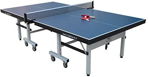 NG Biliardi Tavolo da Ping Pong Smash Interno (Blu) 274x152,5x76 cm