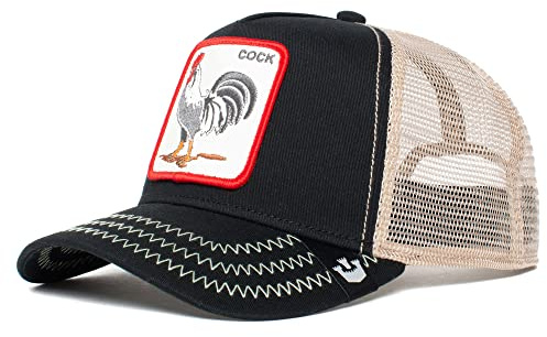 Goorin Bros. The Farm Original Baseballmütze, Snapback-Verschluss, Unisex, verstellbar, Schwarz The Cock, Einheitsgröße, Einheitsgröße