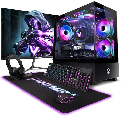 Vibox IV-16 Gaming PC Bundle • AMD Ryzen 7 5700X 4.6GHz • Nvidia RTX 3050 6GB • 16GB RAM • 500GB SSD • Windows 11 • 23 Monitor • WiFi