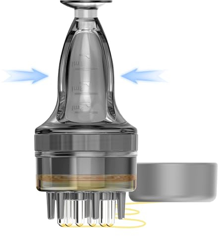 Aplicador de minoxidil, aplicación rápida y eficiente, aplicador de suero para el cabello, herramienta pequeña aplicadora de minoxidil, botella aplicadora de cabello, cepillo de minoxidil, peine