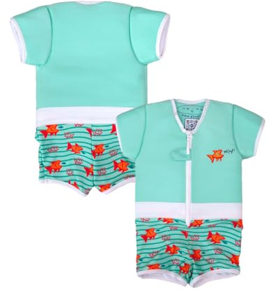 PLOUF Piranha Boys Girls Swimming Trunks Swimming Trunks Swim Suit Float Suit Comfortable Swimming Safety Learning Swimming Vest