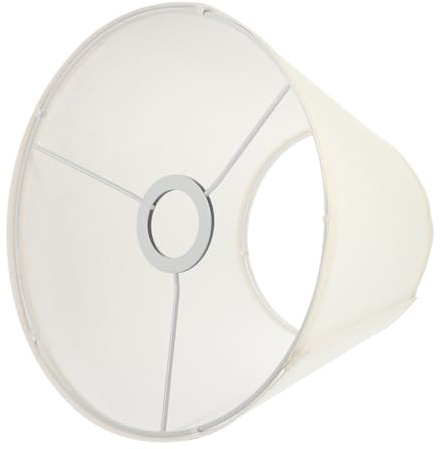 COLLBATH Pantalla de Lámpara de Mesa Moderna de Lino Beige Pantalla de Repuesto Cilíndrica para Lámpara Mesita de Noche Diseño Delicado para Dormitorio y Salón