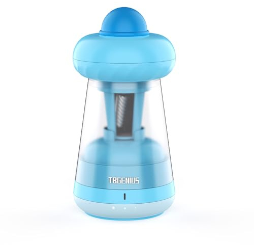 Electric Pencil Sharpener, Fully Automatic Pencil Sharpener, Auto in & Out Automatic Pencil Sharpener for Rechargeable Hands-Free Portable for 6.5-11.5mm Pencils, Classroom Office Home-Blue