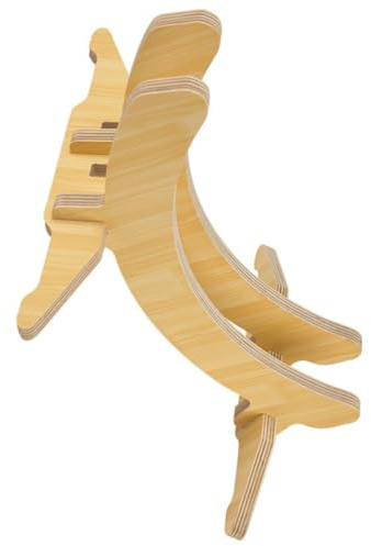 HOMOCONO Supporto per Bici in Legno Stabile e Antiscivolo, Cavalletto per Mountain Bike e Bici da Strada, per Esposizione e Parcheggio Domestico Stili multipli