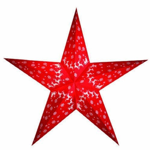 starlightz ren red, original Papierstern von earth friendly, Weihnachtsstern 60cm