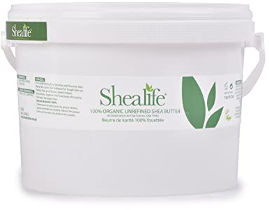1 Kg Organic Unrefined Shea Butter for Conditioning Sensitive and Dry Skin Baby Skin Salve Treatment of Eczema Psoriasis and Damaged Skin Supplied Direct by Shea Life Skincare 1 Kg