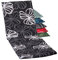 Beo Gartenstuhlauflagen Saumauflage für Rolliegen, Circa 190 x 58 x 6 cm, schwarz mit weißen Blüten