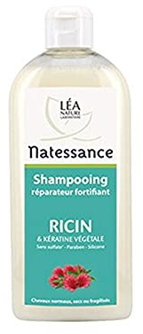Natessance shampooing réparateur fortifiant huile de ricin 500ml