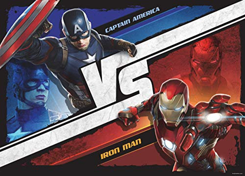 Marvel Photo Wallpaper/Giant Wall Poster, Non-Woven, Multi-Colour, 160 x 110 cm