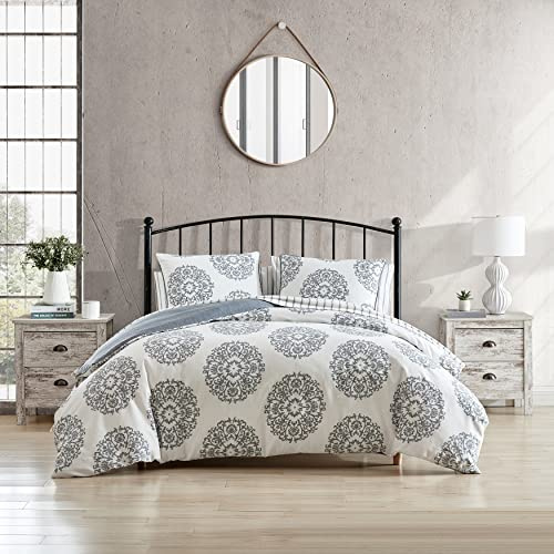 Stone Cottage - Queen Duvet Cover Set with Shams, Cotton Sateen