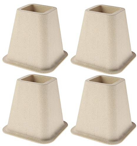 Cocoarm Möbelhöjning 15 cm, bäddhöjd, bordshöjd, 4 stycken, soffa, upphöjning, möbelhöjd, soffa, bordshöjd, elefantfot för säng, bordsben, möbelfötter (svart)