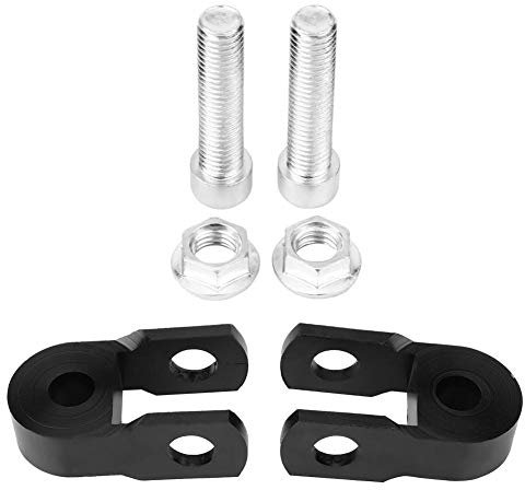 Dispositivo KIMISS per telaio nero per motocicletta, ammortizzatore universale ammortizzatore ammortizzatore accumulatore riser assorbitore riser (con viti)