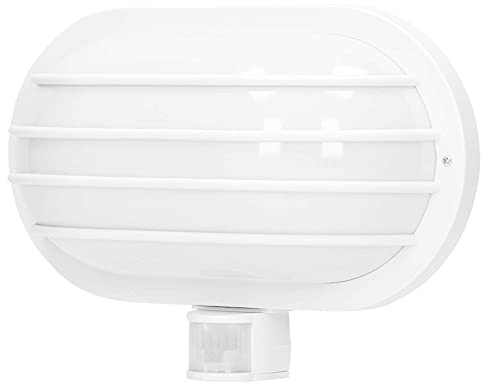 Virone LASO E27 utomhuslampa med rörelsedetektor Upp till 60W IP44 vattentät (glödlampa köps separat) (vit)